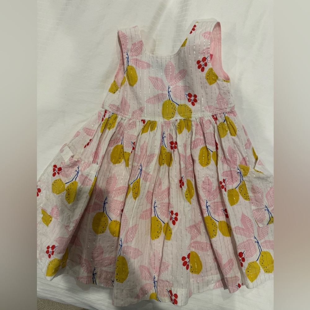 Pink chicken toddler dress